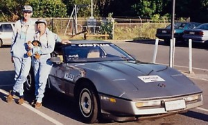 Car # 250 Silver Corvette