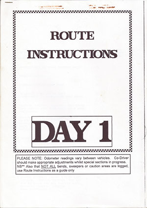 Route Instructions